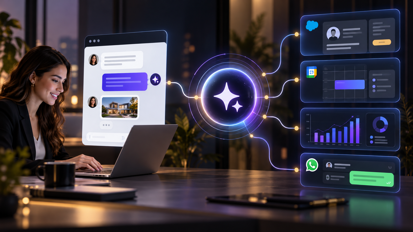Agente de IA para negocios conectado con clientes y herramientas digitales